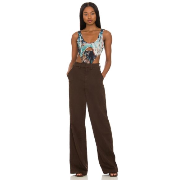 h:ours Genevieve Bodysuit in Multi Renaissance NWT - Picture 5 of 5